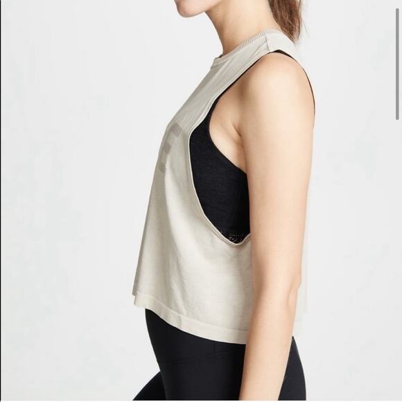 Spiritual Gangster Active Flow Love Tank Tan M/L - Picture 2 of 9